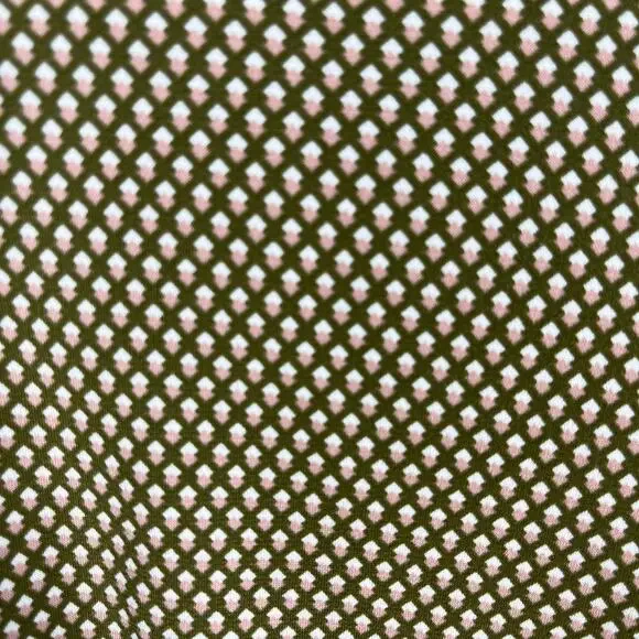 Banana Republic Midi Dress Women XS Green Pink White 3/4 Sleeve Career Feminine - Picture 4 of 9